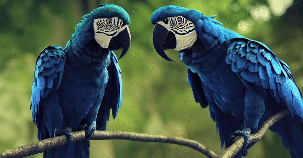 Macaws are big